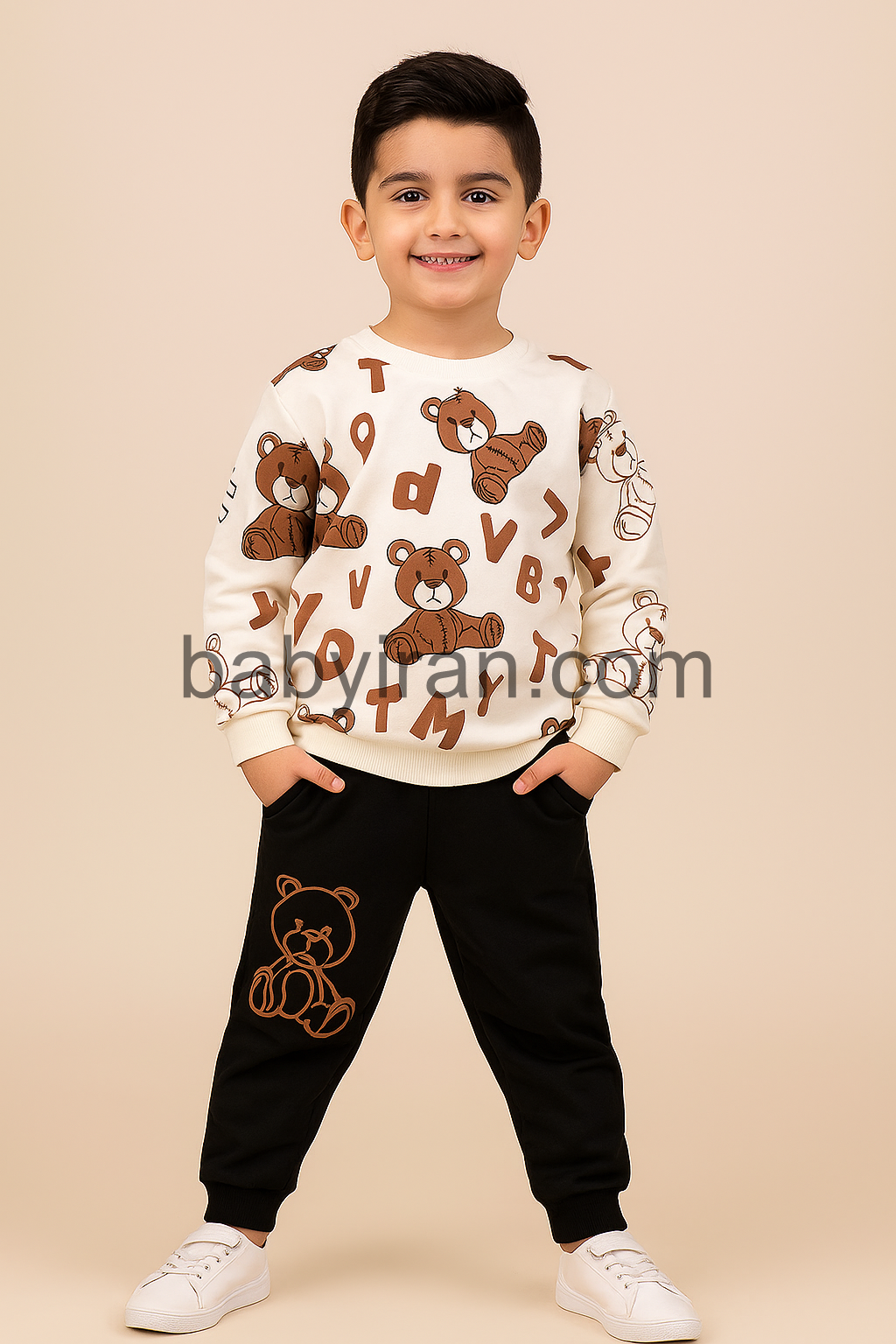 ست بلوز و شلوار بچگانه پسرانه – طرح خرس عروسکی تدی