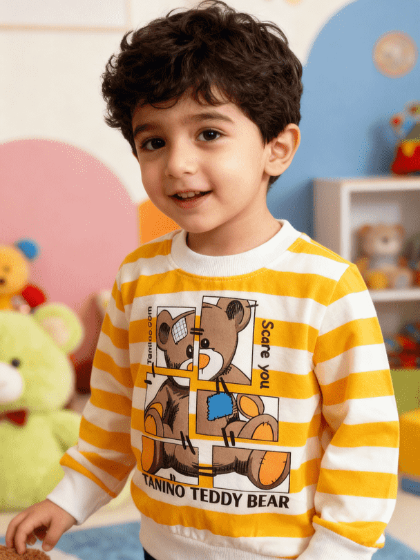 بلوز شلوار تدی بچه‌گانه – پنبه دورس لاکرا، سایز ۳۵ تا ۴۵