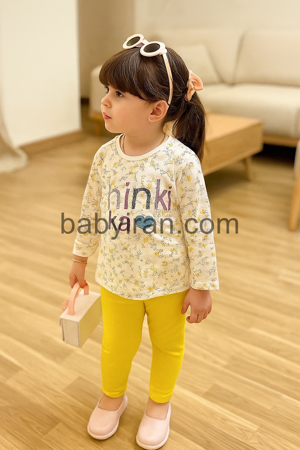 ست راحتی دخترانه گل گلی